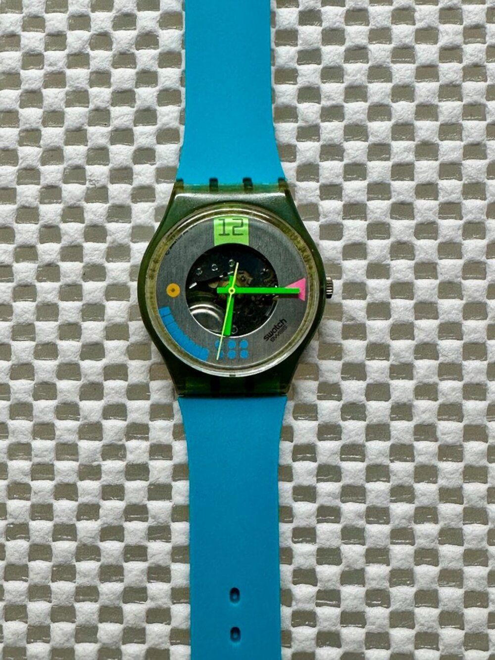 Swatch Watch Computrip GN108 Vintage 1990